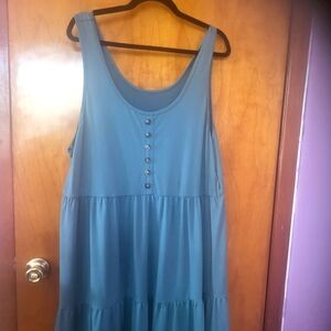 Shein Green Sleeveless Dress